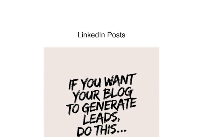 write linkedin posts and articles